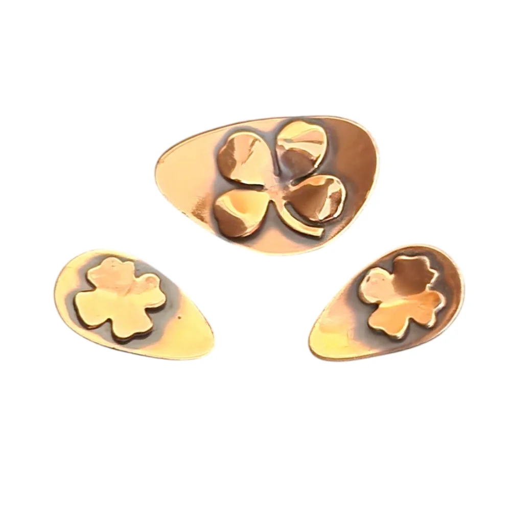 Vintage Four Leaf Clover Brooch and Earrings - Picture 3 of 7